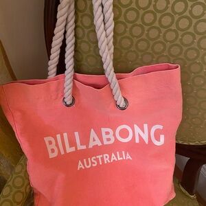 Pink jeans Nautical Billabong beach bag